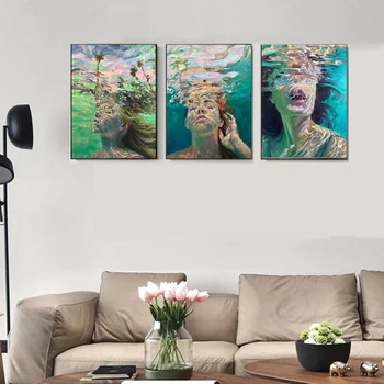Abstract Woman Portrait Diving Canvas Painting Nordic Posters and Prints Wall Art Picture for Living Room Home Decor
Abstract Woman Portrait Diving Canvas Painting Nordic Posters and Prints Wall Art Picture for Living Room Home Decor