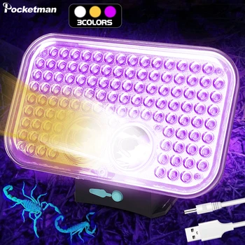 Powerful 109 LED Headlamp 395nm Scorpion lamp Handheld UV Yellow LED Searchlight Bee-catching Camping Head Torch Light 4Modes
Powerful 109 LED Headlamp 395nm Scorpion lamp Handheld UV Yellow LED Searchlight Bee-catching Camping Head Torch Light 4Modes