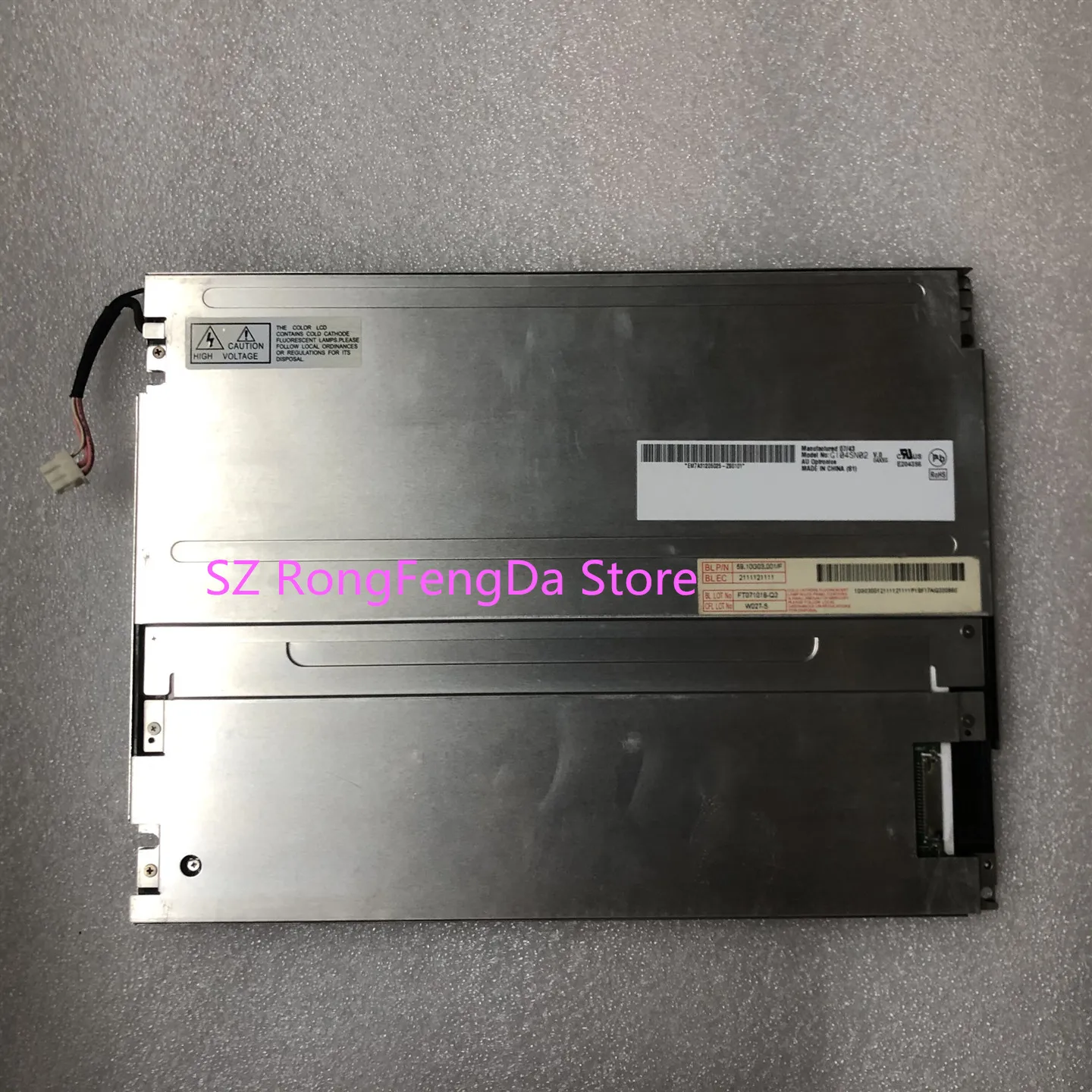 

G104SN02 V0 10.4 inch 800*600 LCD Display Screen for Industrial Equipment