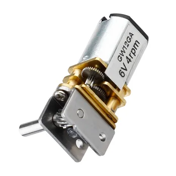 GW12GA-4 Worm Gear Motor 6V 4RPM With Self-Locking Function Dimensions For Robot Model DIY Engine Industrial Application
GW12GA-4 Worm Gear Motor 6V 4RPM With Self-Locking Function Dimensions For Robot Model DIY Engine Industrial Application