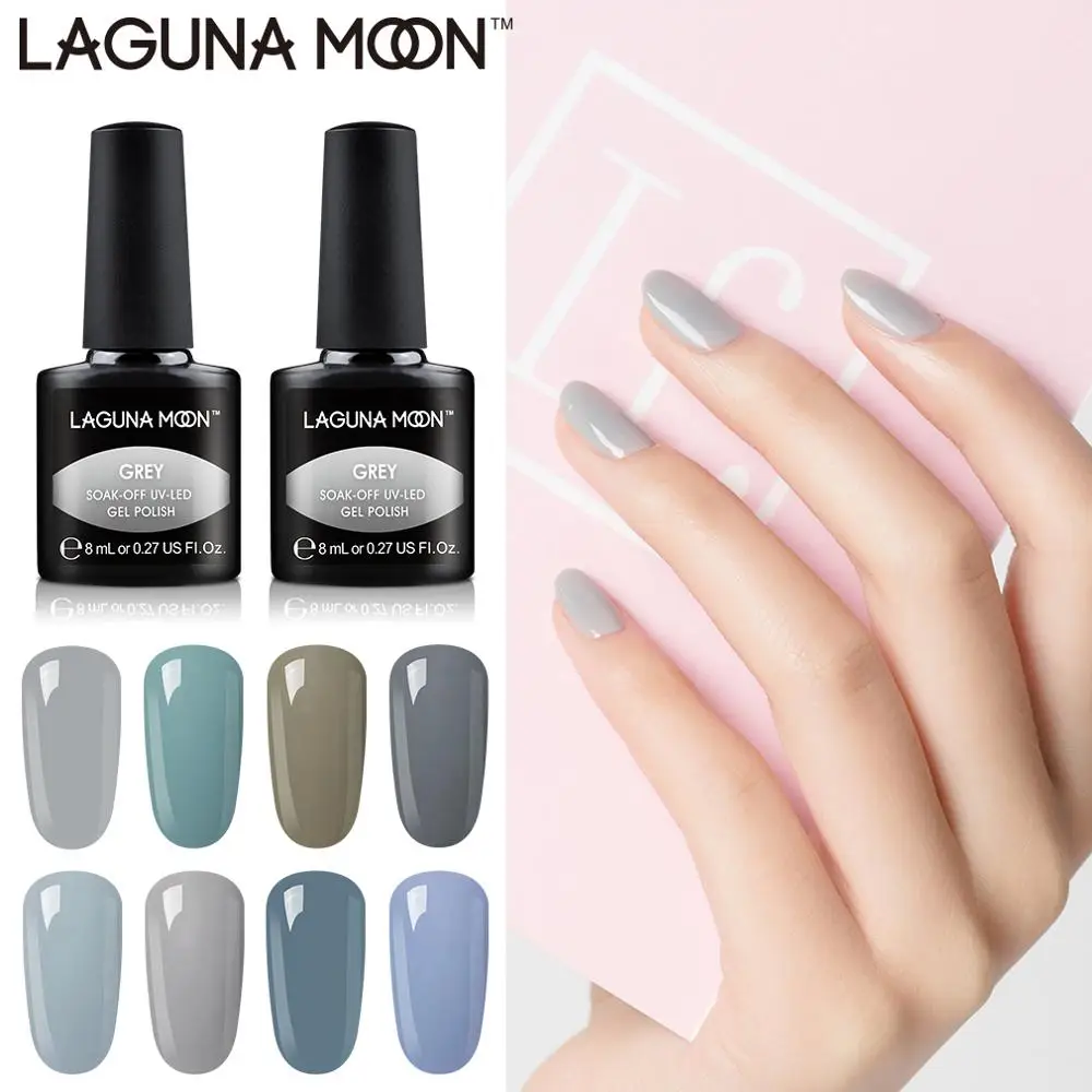 Lagunamoon Gray Series Color UV Gel Nail Polish Nail Art Design Soak Off LED lamp 8ml Enamel Gel Polish Varnish Gel Lak Lacquer
Lagunamoon Gray Series Color UV Gel Nail Polish Nail Art Design Soak Off LED lamp 8ml Enamel Gel Polish Varnish Gel Lak Lacquer