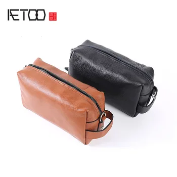 AETOO Handmade casual wrist bag, men's leather lychee soft cowhide handbag, oblique cross large-capacity leather bag
AETOO Handmade casual wrist bag, men's leather lychee soft cowhide handbag, oblique cross large-capacity leather bag