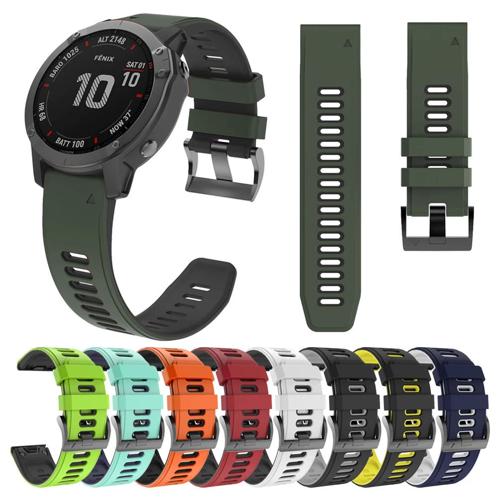 QUICKFIT Silicone strap For Garmin Fenix 6X 6 Pro Tactix Delta Smart Watch Band 22mm 26mm Quick Release Wristband Watchband
QUICKFIT Silicone strap For Garmin Fenix 6X 6 Pro Tactix Delta Smart Watch Band 22mm 26mm Quick Release Wristband Watchband