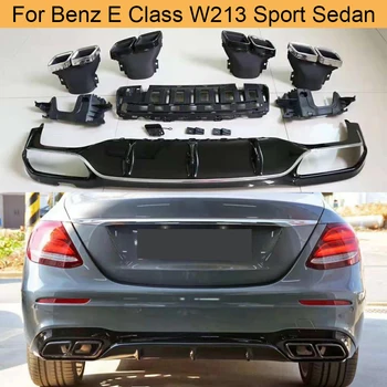 PP Rear Bumper Diffuser for Mercedes Benz E Class W213 Sport E43 AMG Sedan 2017-2019 Rear Diffuser Lip Spoiler with Exhaust Tips
PP Rear Bumper Diffuser for Mercedes Benz E Class W213 Sport E43 AMG Sedan 2017-2019 Rear Diffuser Lip Spoiler with Exhaust Tips