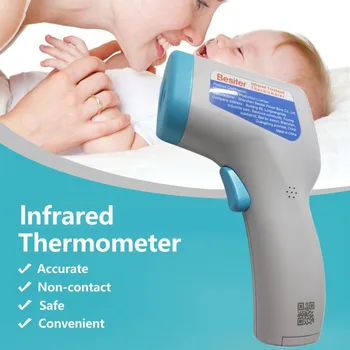 Digital Infrared Thermometer Non Contact Temperature Meter hygrometer Temperature Fever Digital Measuring Tools thermal sensor
Digital Infrared Thermometer Non Contact Temperature Meter hygrometer Temperature Fever Digital Measuring Tools thermal sensor