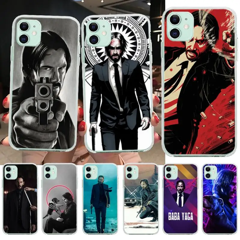 YJZFDYRM Джон фитиль черный ТПУ мягкий чехол для телефона iPhone 11 pro XS MAX 8 7 6 6S Plus X 5S SE 2020 XR