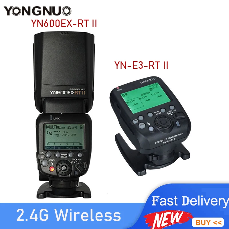 Беспроводная вспышка YONGNUO YN600EX-RT II 2,4G HSS 1/8000s Master TTL для Фотоаппарата Canon 600EX Canon
Беспроводная вспышка YONGNUO YN600EX-RT II 2,4G HSS 1/8000s Master TTL для Фотоаппарата Canon 600EX Canon