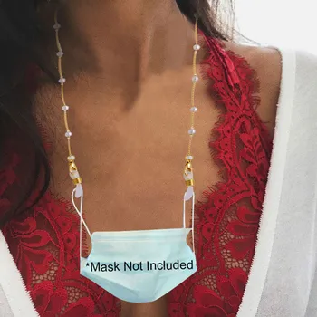 Fashion Pearl Necklace Glasses Chain Mask Chain Hanging Neck Anti-drop Mask Rest&ear Holder Rope Hang On Neck String Ropes New
Fashion Pearl Necklace Glasses Chain Mask Chain Hanging Neck Anti-drop Mask Rest&ear Holder Rope Hang On Neck String Ropes New