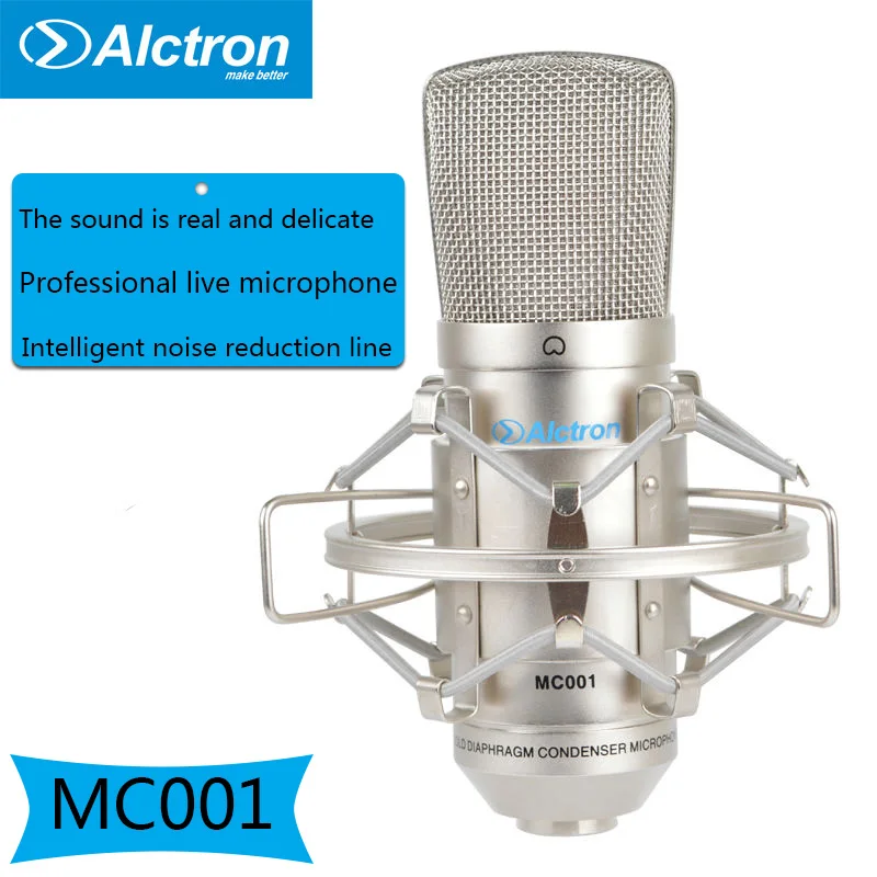 Alctron MC001 Condenser Microphone Recording Studio Microfono Recording Professional live K song anchor microphone
Alctron MC001 Condenser Microphone Recording Studio Microfono Recording Professional live K song anchor microphone