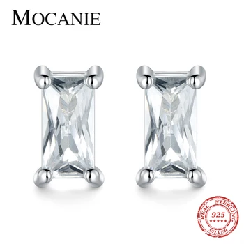 Mocanie Authentic 925 Sterling Silver Rectangle Zirconia Tiny Stud Earring for Women Geometric Ear Pin Fine Jewelry 2020 Design
Mocanie Authentic 925 Sterling Silver Rectangle Zirconia Tiny Stud Earring for Women Geometric Ear Pin Fine Jewelry 2020 Design