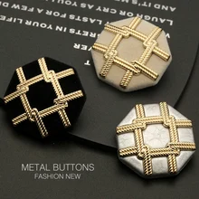 6pcs Gold Metal Black Design Suit Button for Clothing Fabric Women Coat Sweater Cardigan Sewing Needlework Pop Tide 18 22 25mm
6pcs Gold Metal Black Design Suit Button for Clothing Fabric Women Coat Sweater Cardigan Sewing Needlework Pop Tide 18 22 25mm