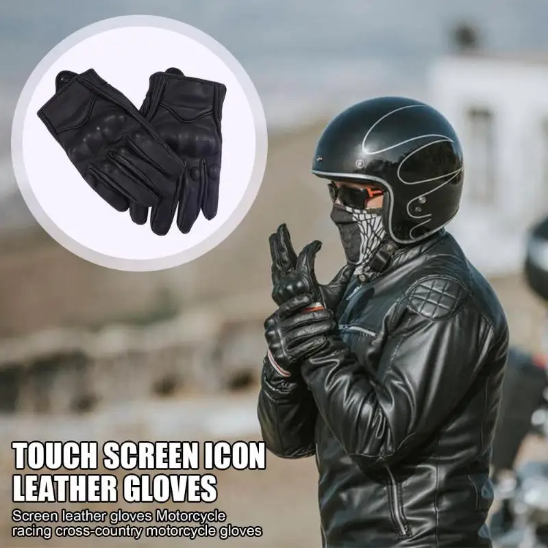 Durable Gloves Delicate Design Classic Delicate Leather Cycling Gloves Touch Screen Waterproof Motorcycle Protective Gloves
Durable Gloves Delicate Design Classic Delicate Leather Cycling Gloves Touch Screen Waterproof Motorcycle Protective Gloves