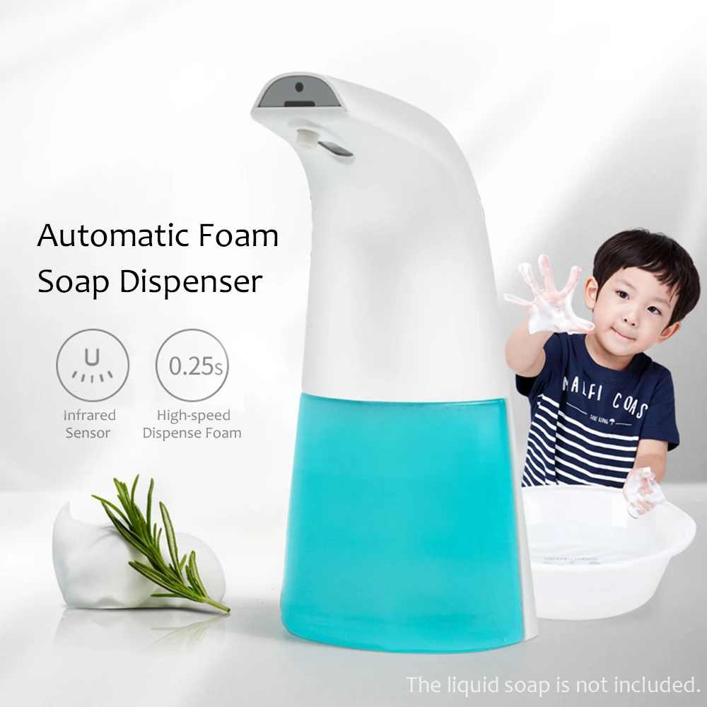 250ML Automatic Soap Dispenser Induction Foam Hand Washing Machine Touchless Infrared Sensor Dispenser Soap Hand Saniziter
250ML Automatic Soap Dispenser Induction Foam Hand Washing Machine Touchless Infrared Sensor Dispenser Soap Hand Saniziter