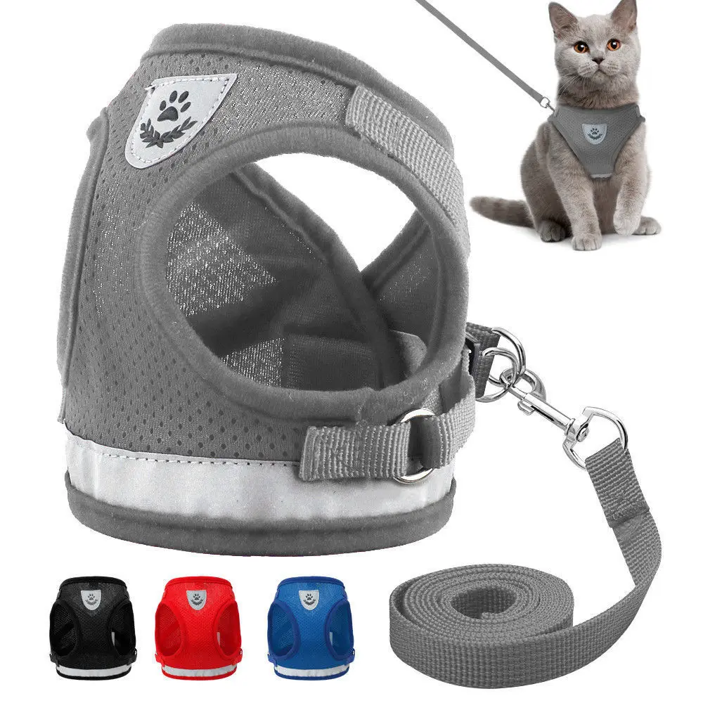 Dog Harness and Leash Set for Chihuahua Pug Small Medium Nylon Mesh Puppy Cat Harnesses Vest Reflective Walking Lead Leash
Dog Harness and Leash Set for Chihuahua Pug Small Medium Nylon Mesh Puppy Cat Harnesses Vest Reflective Walking Lead Leash