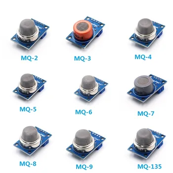 MQ-2 MQ-3 MQ-4 MQ-5 MQ-6 MQ-7 MQ-8 MQ-9 MQ-135 Detection Smoke methane liquefied Gas Sensor Module for Arduino Starter DIY Kit
MQ-2 MQ-3 MQ-4 MQ-5 MQ-6 MQ-7 MQ-8 MQ-9 MQ-135 Detection Smoke methane liquefied Gas Sensor Module for Arduino Starter DIY Kit