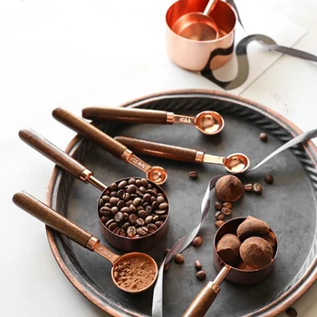 Stainless Steel Measuring Cups And Spoons Set With Walnut Wooden Handle Copper Measuring Cups Set For Cooking
Stainless Steel Measuring Cups And Spoons Set With Walnut Wooden Handle Copper Measuring Cups Set For Cooking