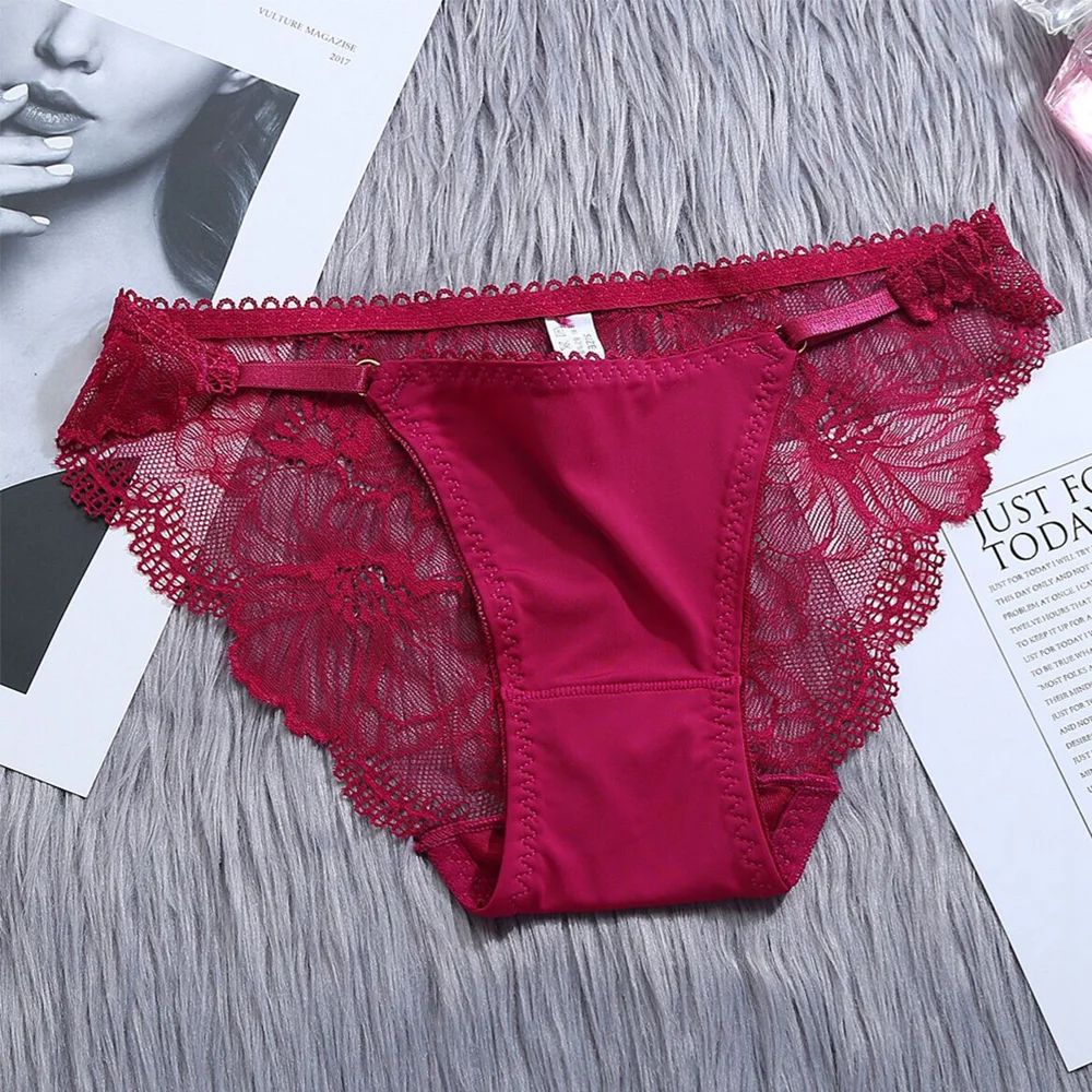 Pure Cotton Women Transparent Breathable Seamless Low-waist Lingeries Lace Panties Underwear Sexy Briefs
Pure Cotton Women Transparent Breathable Seamless Low-waist Lingeries Lace Panties Underwear Sexy Briefs
