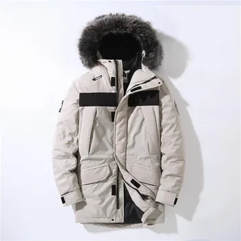 North#Men casual down jacket student mid-length thick thick fur collar hooded duck down young and middle-aged winter jacket tide
North#Men casual down jacket student mid-length thick thick fur collar hooded duck down young and middle-aged winter jacket tide