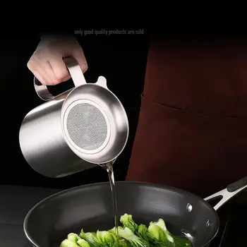1/1.5L Stainless Steel Oil Strainer Pot Kettle Container with Filter Can Kitchen
1/1.5L Stainless Steel Oil Strainer Pot Kettle Container with Filter Can Kitchen