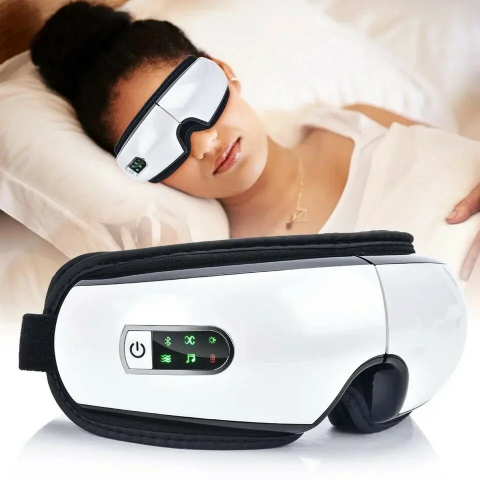 Electric Eye Massager Hot Compress Air Pressure Vibration Eye Care Massager Smart Bluetooth Eye Protector Relieve Eyes Fatigue 
Electric Eye Massager Hot Compress Air Pressure Vibration Eye Care Massager Smart Bluetooth Eye Protector Relieve Eyes Fatigue