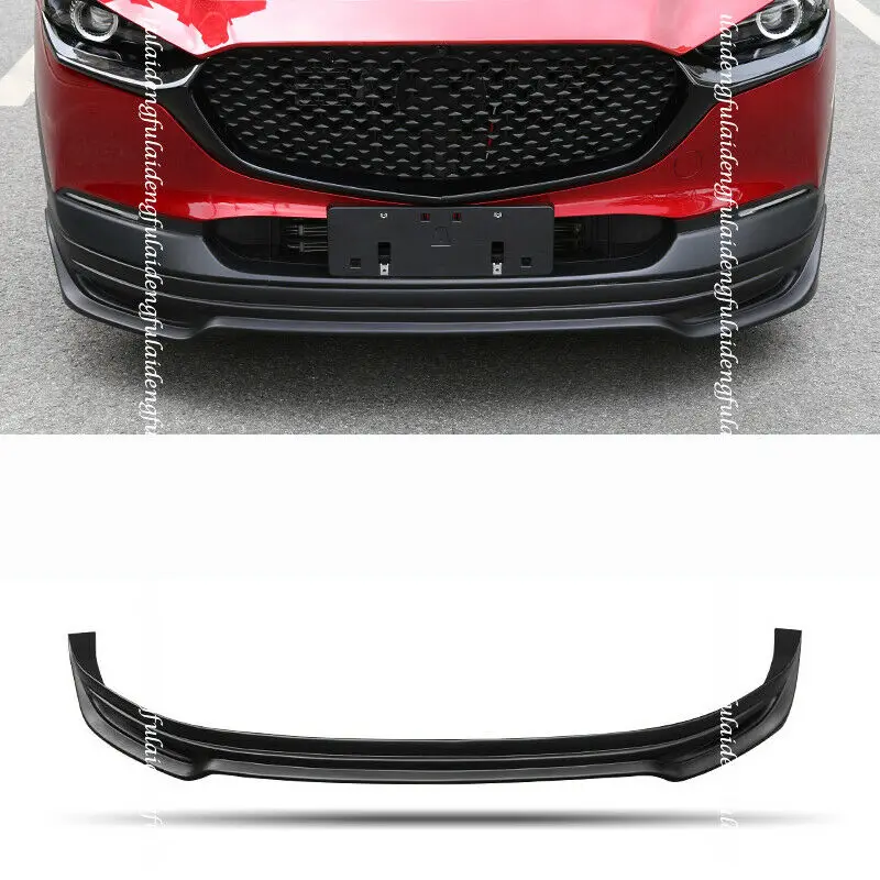 

Fits For Mazda CX-30 2020-2021 New Car Unpainted Front Bumper Lip Spoiler Diffuser Body kit Moulding Styling Accessories