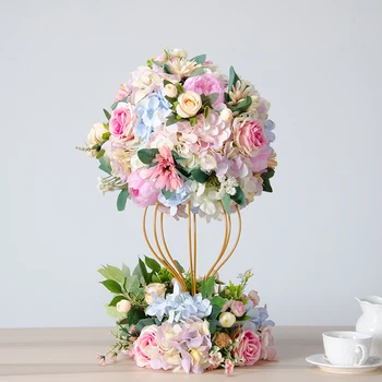 Silk flower wedding simulation flower table flower ball flower arrangement wedding table sign-in table placement
Silk flower wedding simulation flower table flower ball flower arrangement wedding table sign-in table placement