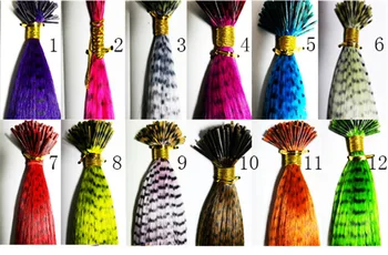 72pcs new arrival hat hair extension 12 clors available Colorful Grizzly Feather synthetic hair with free beads and hook
72pcs new arrival hat hair extension 12 clors available Colorful Grizzly Feather synthetic hair with free beads and hook
