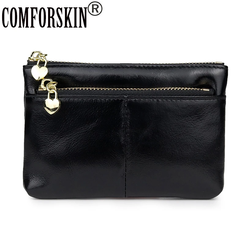 COMFORSKIN Genuine Oil Waxing Leather Women's Coin Purse New Arrivals High Quality Zipper Mini Wallets For Female Hot Sales
COMFORSKIN Genuine Oil Waxing Leather Women's Coin Purse New Arrivals High Quality Zipper Mini Wallets For Female Hot Sales