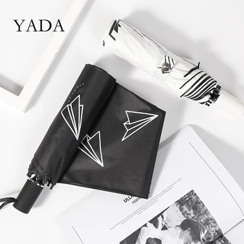 YADA New Fashion Paper Plane Pattern 3-Folding Umbrella Women UV Rainproof Umbrella Parasol Rain Sun Light Umbrellas YD200210
YADA New Fashion Paper Plane Pattern 3-Folding Umbrella Women UV Rainproof Umbrella Parasol Rain Sun Light Umbrellas YD200210