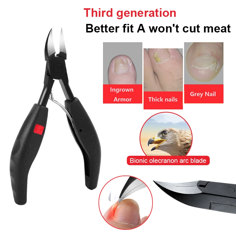 Pro Toenail Ingrown Nail Art Cuticle Nipper Clipper Edge Cutter Manicure Scissor Plier Tool Pedicure Dead Skin Remover Hot | Красота и