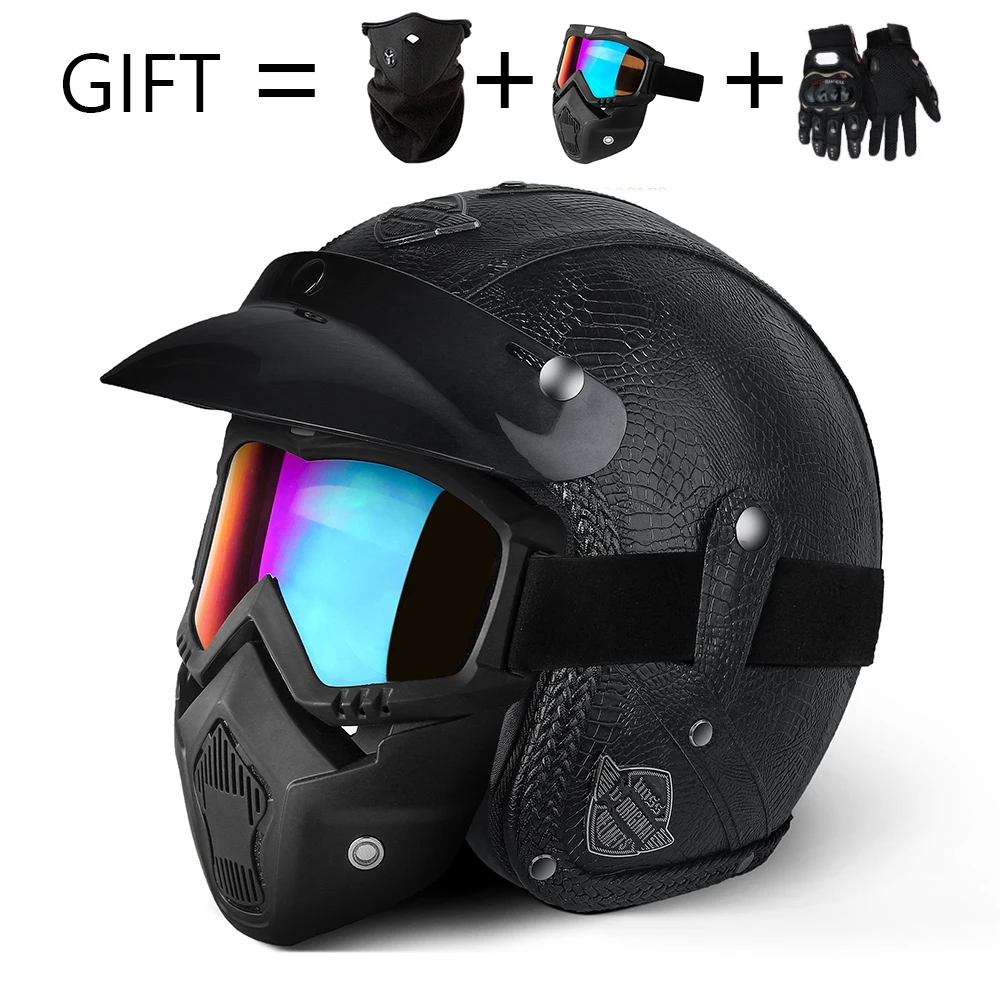 Handmade Retro Motorcycle Helmets Open Face 3/4 Helmet Personality Locomotive Helmet Motocross Leather Capacete De Motocicleta
Handmade Retro Motorcycle Helmets Open Face 3/4 Helmet Personality Locomotive Helmet Motocross Leather Capacete De Motocicleta