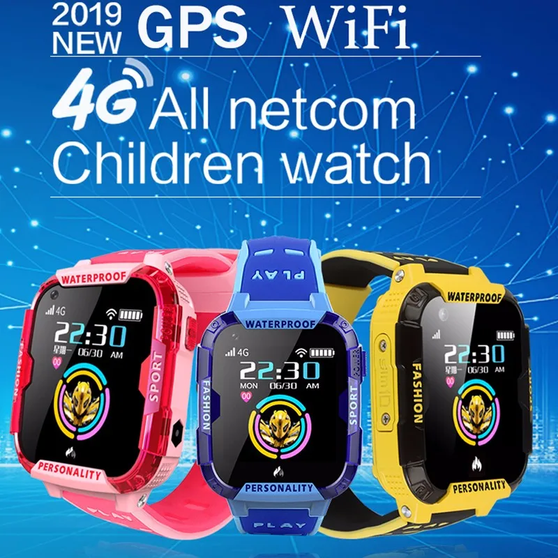 Умные часы для детей 4G сеть Wifi gps SOS умные Дети Видеозвонок IP67 водонепроницаемая