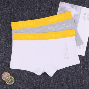 Women boxer Panties Invisible letters Simple Japanese style Cotton Briefs Mid-Rise Female Underwear M-2XL A19134-2
Women boxer Panties Invisible letters Simple Japanese style Cotton Briefs Mid-Rise Female Underwear M-2XL A19134-2