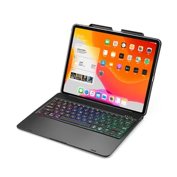 Portable Smart Bluetooth Keyboard Case for Apple iPad Pro 12.9 2020 Tablet Cover with Keyboard LED Backlight
Portable Smart Bluetooth Keyboard Case for Apple iPad Pro 12.9 2020 Tablet Cover with Keyboard LED Backlight