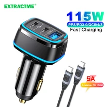Extractme Cigarette Lighter Fast Car Charger PD 12V Lighter Charger Splitter Auto Charger USB Socket Adapter For iPhone Laptops
Extractme Cigarette Lighter Fast Car Charger PD 12V Lighter Charger Splitter Auto Charger USB Socket Adapter For iPhone Laptops