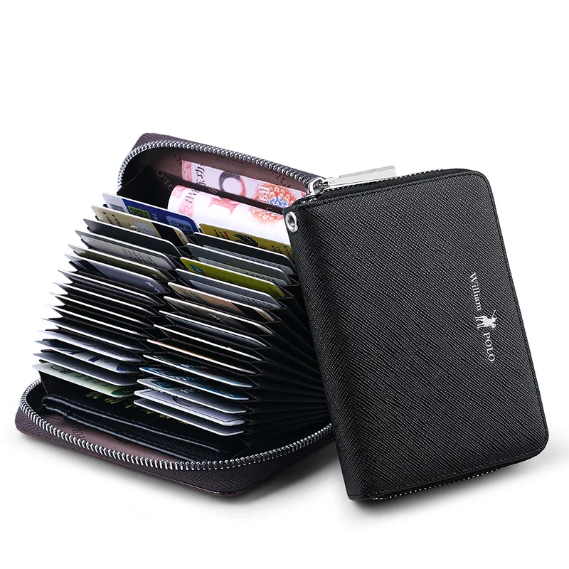WILLIAMPOLO Men Wallet rfid Accordion Credit Card Holder wallet Genuine Leather Small Multi Card Case Organizer Zipper wallets
WILLIAMPOLO Men Wallet rfid Accordion Credit Card Holder wallet Genuine Leather Small Multi Card Case Organizer Zipper wallets