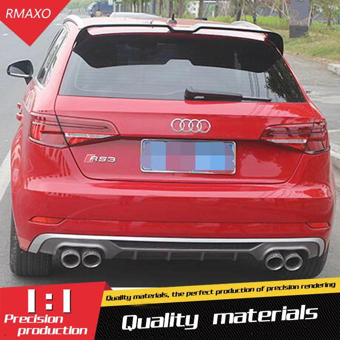 Спойлер для Audi A3 хэтчбек 2015 2019 высококачественный спойлер из АБС пластика