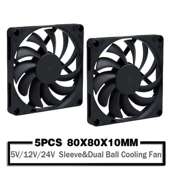 5PCS 5V 80mm USB Fan 12V 24V 80mm x 80mm x10mm 2PIN/3PIN Computer Case Fan PC Latop CPU Cooling Fan Sleeve/Ball Bearing Fan
5PCS 5V 80mm USB Fan 12V 24V 80mm x 80mm x10mm 2PIN/3PIN Computer Case Fan PC Latop CPU Cooling Fan Sleeve/Ball Bearing Fan