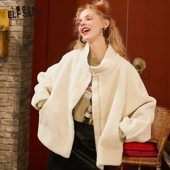 ELFSACK Multicolor Solid Teddy Lazy Straight Zipper Wool Coats Women 2020 Winter New Drop Shoulder Sleeve Ladies Warm Outwear
ELFSACK Multicolor Solid Teddy Lazy Straight Zipper Wool Coats Women 2020 Winter New Drop Shoulder Sleeve Ladies Warm Outwear