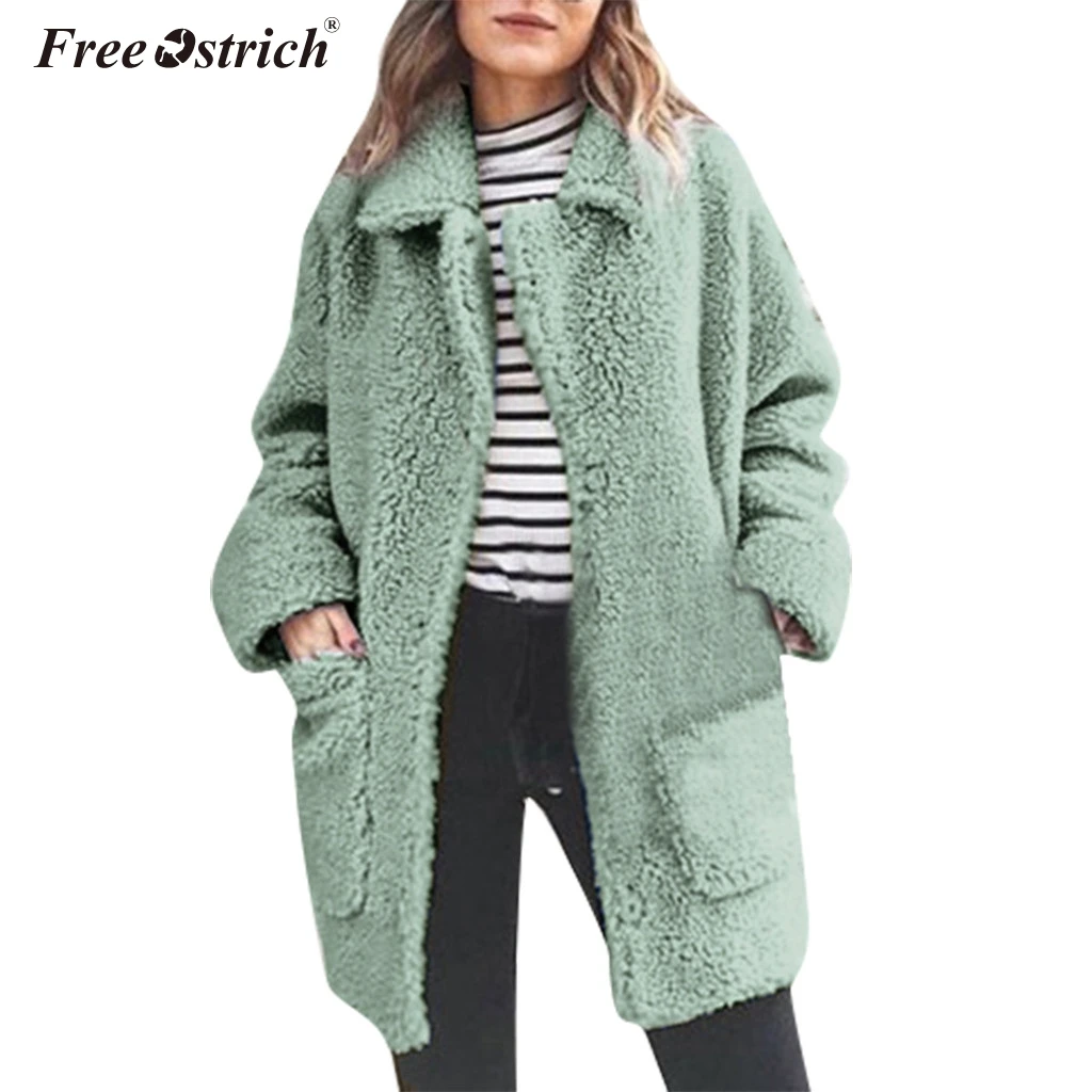 Free Ostrich Women Faux Fur Jacket Female Winter Open Stitch Pockets Thick Warm Solid Coat Fleece Soft Long Outerwear N30
Free Ostrich Women Faux Fur Jacket Female Winter Open Stitch Pockets Thick Warm Solid Coat Fleece Soft Long Outerwear N30