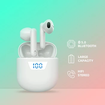 Bluetooth Earphone Wireless Headphones TWS HiFi 3D Stereo Headset In-Ear Sports Handsfree Earbuds With Microphone LED Display
Bluetooth Earphone Wireless Headphones TWS HiFi 3D Stereo Headset In-Ear Sports Handsfree Earbuds With Microphone LED Display