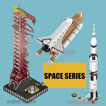 New MOC SPACE Shuttle Apollo Rocket Saturn-V Launch Umbilical Tower Fit Technic Building Blocks Bricks for 21309 10231 Gift Kid
New MOC SPACE Shuttle Apollo Rocket Saturn-V Launch Umbilical Tower Fit Technic Building Blocks Bricks for 21309 10231 Gift Kid