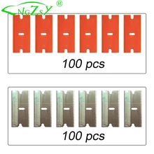 200PCS Plastic Steel Razor Blades For Window Tint Tool Ceramic Glass Oven Paint Razor Scraper Car Glue Sticker Knife E13+E14
200PCS Plastic Steel Razor Blades For Window Tint Tool Ceramic Glass Oven Paint Razor Scraper Car Glue Sticker Knife E13+E14