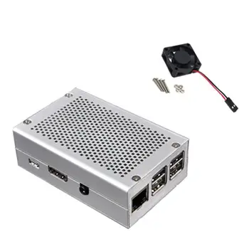 For Raspberry Pi 3 Aluminum Case Silver Case With Fan for RPI 3 Model B Compatible For Raspberry Pi 3 Model B+
For Raspberry Pi 3 Aluminum Case Silver Case With Fan for RPI 3 Model B Compatible For Raspberry Pi 3 Model B+