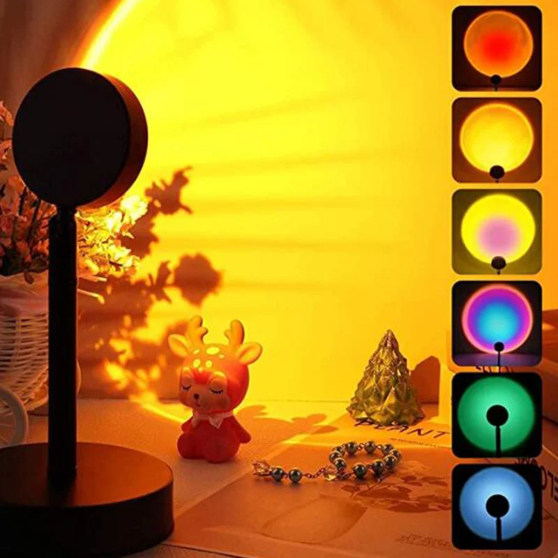 USB Rainbow Sunset Red Projector Led Night Light Sun Projection Desk Lamp for Bedroom Bar Coffee Store Wall Decoration Lighting
USB Rainbow Sunset Red Projector Led Night Light Sun Projection Desk Lamp for Bedroom Bar Coffee Store Wall Decoration Lighting