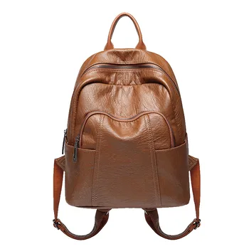 Backpack Women's Korean-style New Style Versitile Fashion Soft Leather pei niu Leather Backpack Casual Travel Bag
Backpack Women's Korean-style New Style Versitile Fashion Soft Leather pei niu Leather Backpack Casual Travel Bag