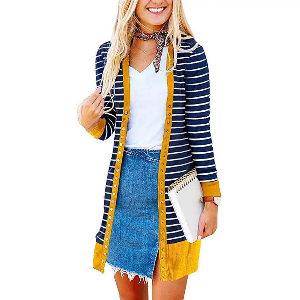 Fashion Cardigan European And American Style Solid Color Mid-Length Thick Line Sweater Sweet Sweater
Fashion Cardigan European And American Style Solid Color Mid-Length Thick Line Sweater Sweet Sweater