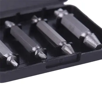 4Pcs/set Damaged Screwdriver Extractor Set Double Side Broken Screw Bolt Stud Remover Puller Center Drill Bit Removal Tools
4Pcs/set Damaged Screwdriver Extractor Set Double Side Broken Screw Bolt Stud Remover Puller Center Drill Bit Removal Tools