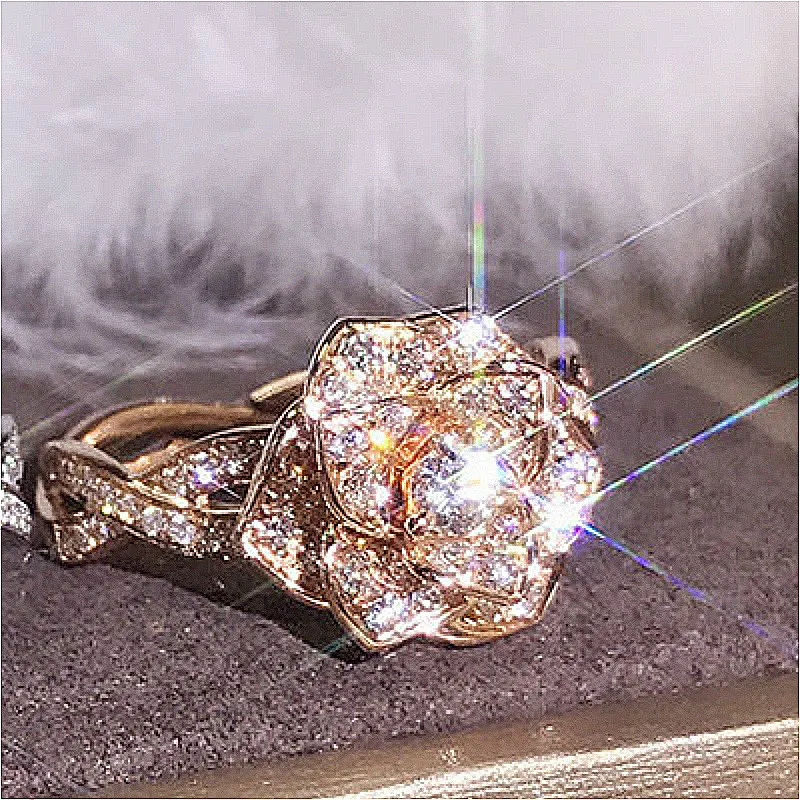 24 стиля Blingbling буровые Кольца для женщин вечерние сувениры ювелирный подарок на
