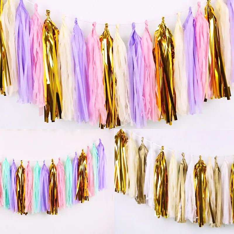 10Pcs Paper Tassel Ribbon DIY Pull Flower Wreath Birthday Party Decorations Opening Christmas Wedding Decoration Party Supplies
10Pcs Paper Tassel Ribbon DIY Pull Flower Wreath Birthday Party Decorations Opening Christmas Wedding Decoration Party Supplies